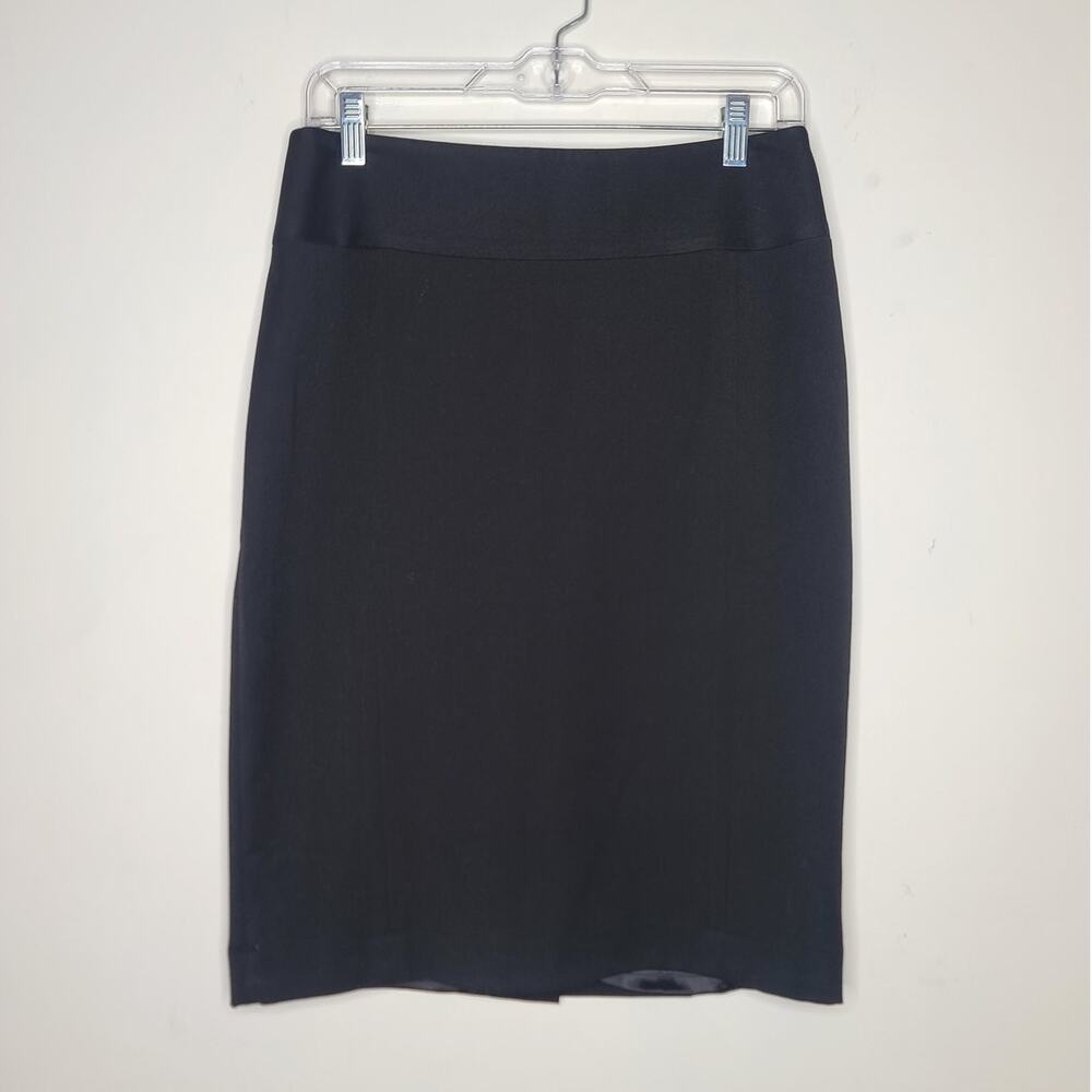 Express black pencil skirt with button details - 6 - office career pinup